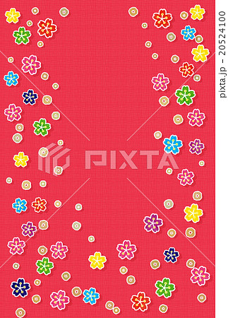 背景素材 かわいい桜風景6 加工 のイラスト素材 20524100 Pixta