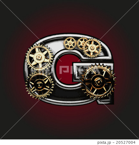 g vector letter with gears g vector letter with gears 20527004