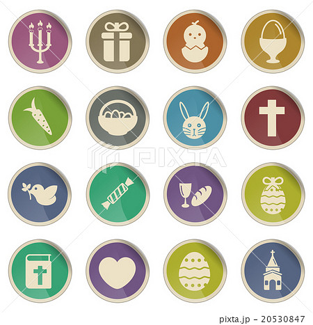 Easter day simply icons Easter day simply icons 20530847
