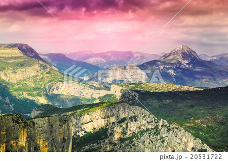 Beautiful amazing landscape of the Verdon Gorge in Beautiful amazing landscape of the Verdon Gorge in 20531722