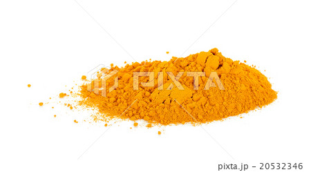 Turmeric (Curcuma) Powder Isolated on White Turmeric (Curcuma) Powder Isolated on White 20532346