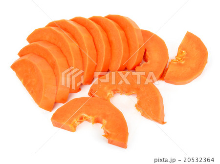 Ripe papaya isolated on the white background Ripe papaya isolated on the white background 20532364