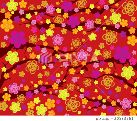 Spring background with branches and flowers Spring background with branches and flowers 20533261