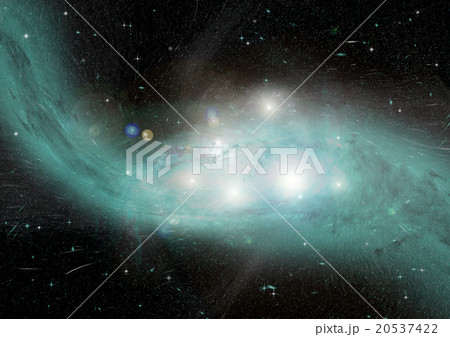 Stars, dust and gas nebula in a far galaxy 20537422