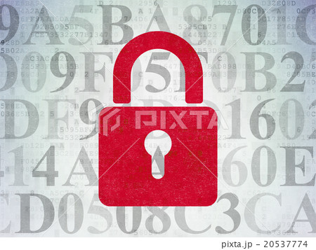 Information concept: Closed Padlock on Digital 20537774