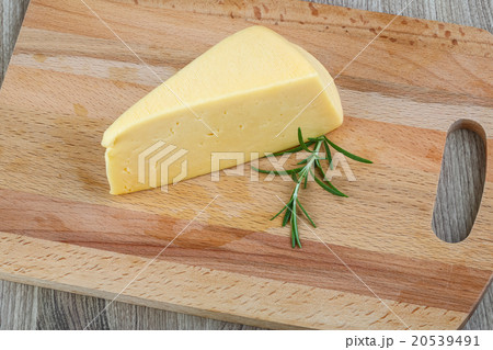 Yellow cheese triangle 20539491