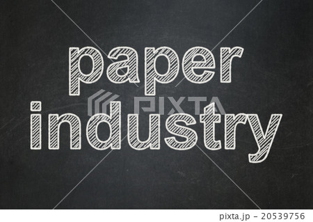 Industry concept: Paper Industry on chalkboard 20539756