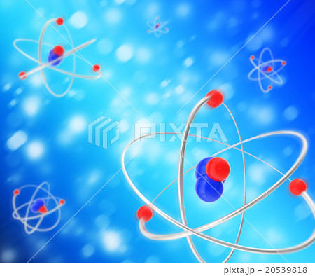 Abstract background of moving atoms. Abstract background of moving atoms. 20539818