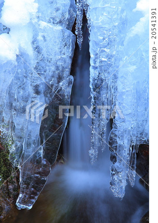 冬の薄衣の滝 20541391