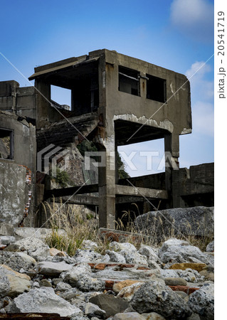 軍艦島 第二竪抗坑口桟橋跡 軍艦島 第二竪抗坑口桟橋跡 20541719