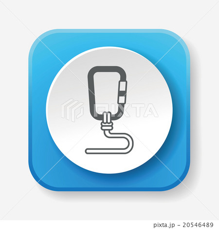 Mountaineering rope icon 20546489