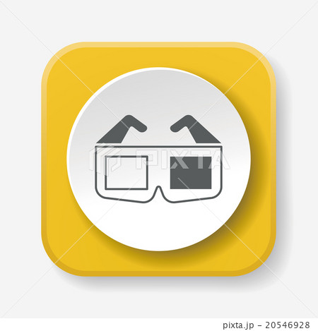 3D glasses icon 20546928