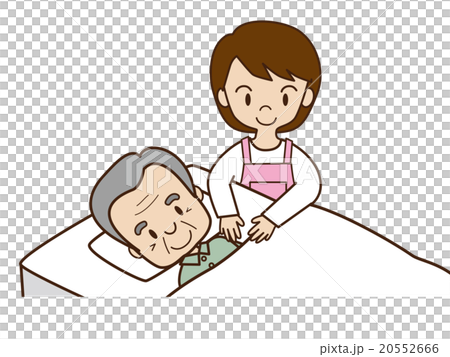 ヘルパーと寝たきり高齢者 ヘルパーと寝たきり高齢者 20552666