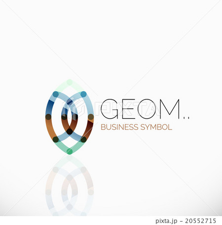 Logo, linear abstract geometric icon 20552715