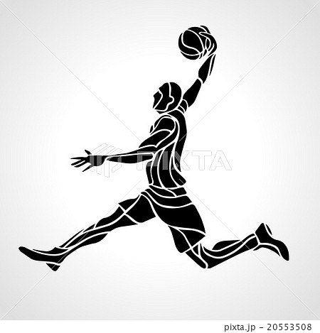 Basketball player. Slam Dunk Silhouette 20553508