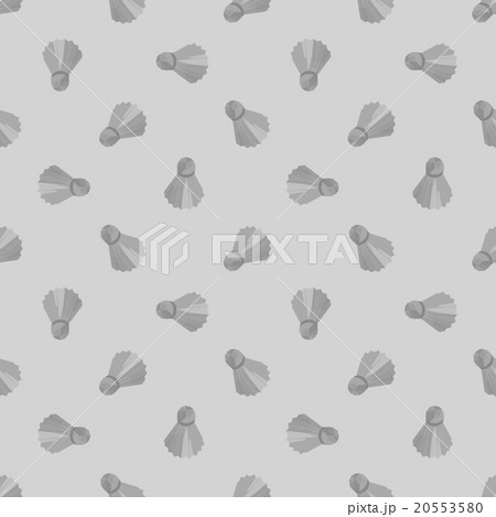 Seamless grey badminton ball pattern, shuttlecock Seamless grey badminton ball pattern, shuttlecock 20553580