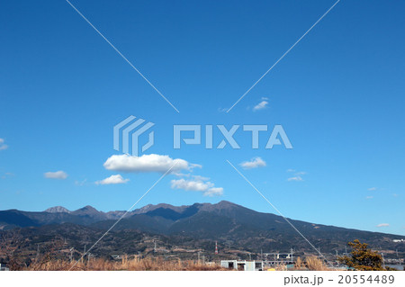 合成用、青空、雲、山並み、composition、material、 20554489