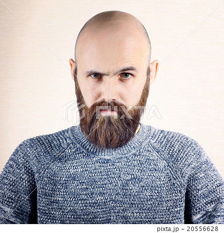 Portrait of brutal man with a beard 20556628