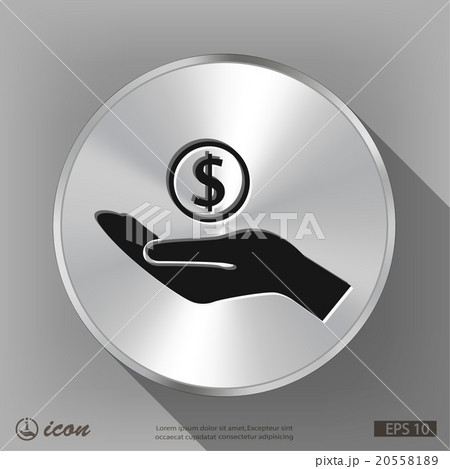 Pictograph of money in hand Pictograph of money in hand 20558189