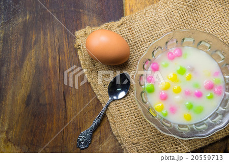 thai sweetmeat with colorful ball thai sweetmeat with colorful ball 20559713