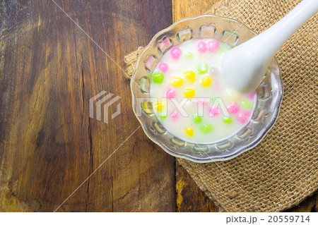 thai sweetmeat with colorful ball thai sweetmeat with colorful ball 20559714