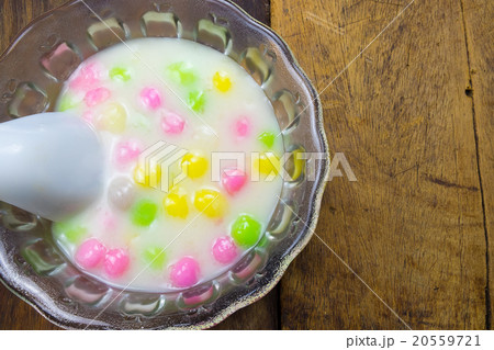 thai sweetmeat with colorful ball thai sweetmeat with colorful ball 20559721