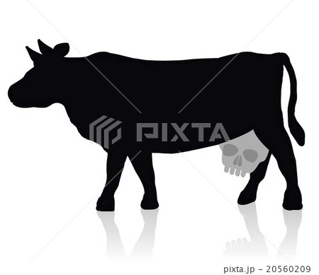 Milk Unhealthy Dairy Morbid Cow Udder Skull 20560209