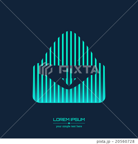 Abstract Creative concept vector icon of envelope Abstract Creative concept vector icon of envelope 20560728