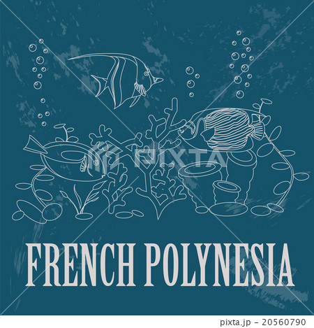 French Polynesia. Retro styled image 20560790