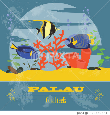 Palau. Retro styled image Palau. Retro styled image 20560821