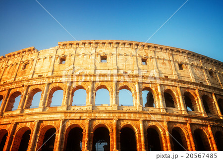Colosseum at sunset in Rome, Italy 20567485