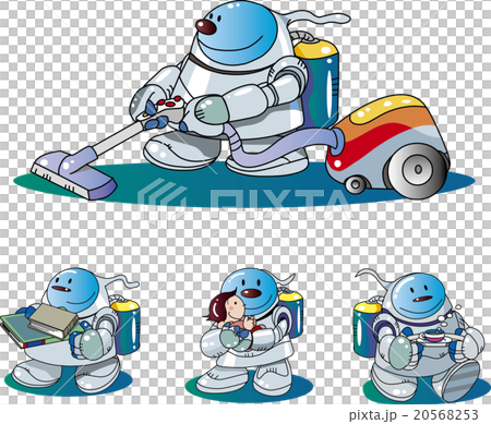 家庭用ロボットのイラスト素材 5653