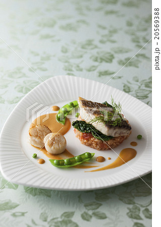 鯛とホタテのポワレ アメリケーヌソース 鯛とホタテのポワレ アメリケーヌソース 20569388