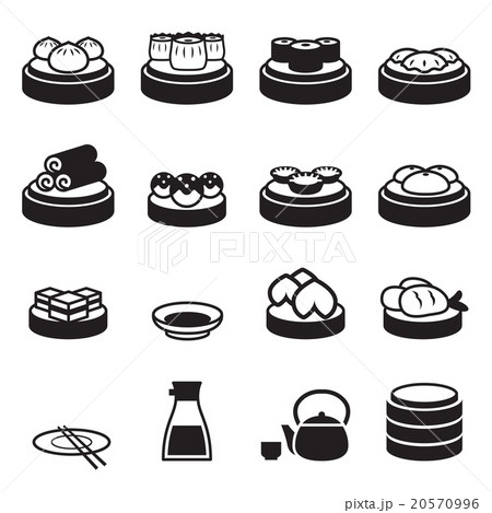 Dim sum & japanese food icons 20570996