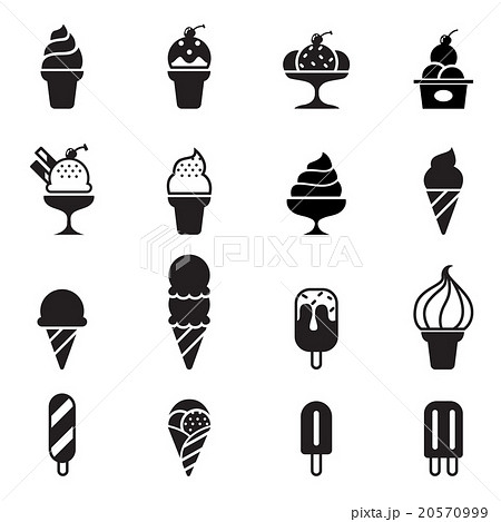 Ice Cream Iconのイラスト素材