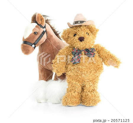 Cowboy Teddy bear and horse Cowboy Teddy bear and horse 20571125