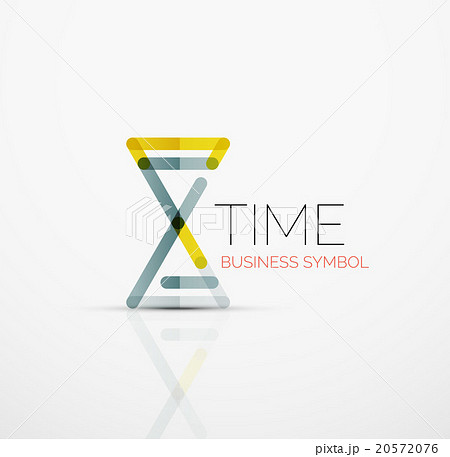 Vector abstract logo idea, time concept or clock 20572076