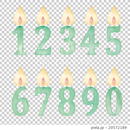 Illustration Of A Number Candle Stock Illustration 5721