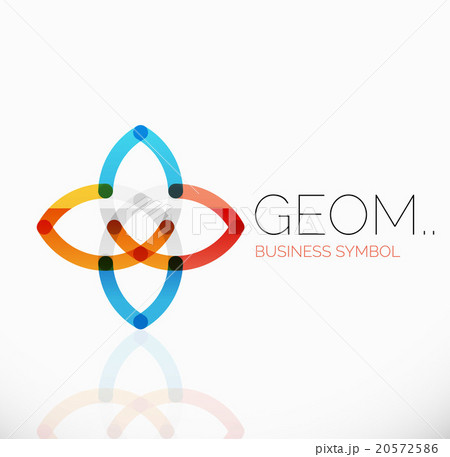 Logo, linear abstract geometric icon 20572586