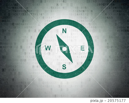 Travel concept: Compass on Digital Paper Travel concept: Compass on Digital Paper 20575177