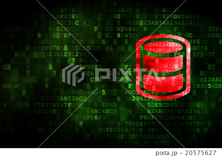 Software concept: Database on digital background 20575627