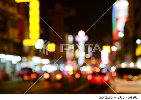 Out of focus lights in Yaowarat Road at night Out of focus lights in Yaowarat Road at night 20576490