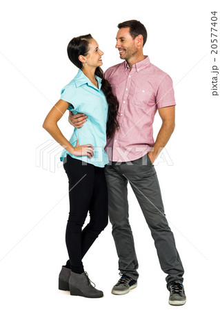 Smiling couple looking at each other Smiling couple looking at each other 20577404