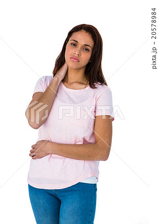 Girl having a stomach pain 20578984