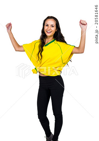 Attractive supporting woman rejoicing Attractive supporting woman rejoicing 20581646