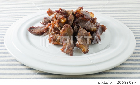 Thai Food Deep Fried Beef on A Dish Thai Food Deep Fried Beef on A Dish 20583037