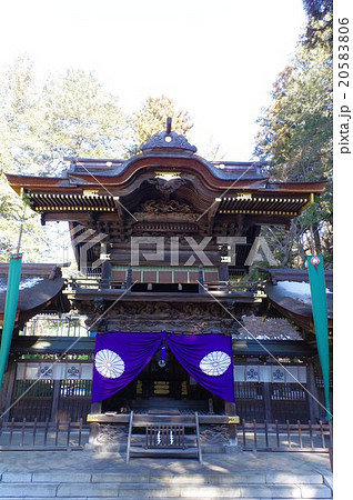 信州　諏訪　諏訪大社　下社春宮幣拝殿　縦　諏訪神社の総本山 20583806