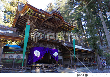 信州 諏訪 諏訪大社 下社春宮幣拝殿 俯瞰横 諏訪神社の総本山 信州 諏訪 諏訪大社 下社春宮幣拝殿 俯瞰横 諏訪神社の総本山 20583807