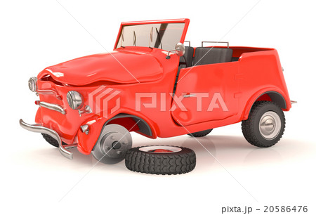 the broken 3d car 20586476