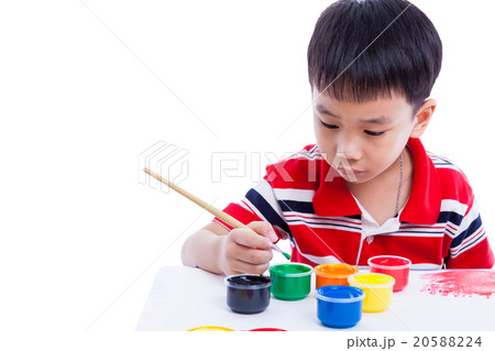 Asian boy drawing image, creativity concept. 20588224